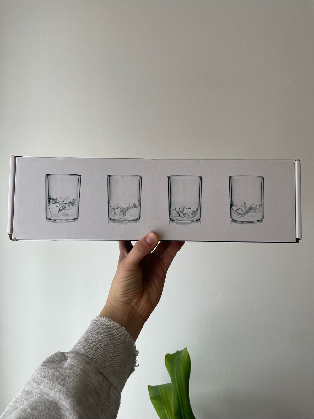 Huckberry Whiskey Peaks ZION Set of 4 6oz. Hand-Blown Glasses